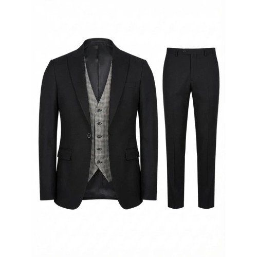 محصول نمونه تستی ست کت و شلوار و جلیقه مردانه مدل نخ پنبه 6389